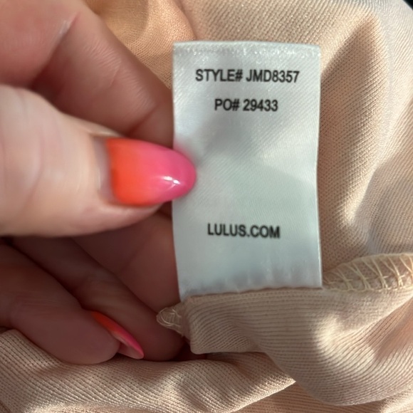 Lulu’s Dream Life Dress Lace Overlay NWT Bodycon Light Blue Size Medium - Picture 11 of 12